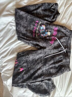 SET Betty Boop Black Tie-Dye Sweatpants with  and matching hoodie